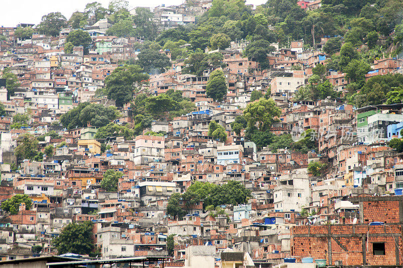 Rocinha favela，里约热内卢最大的贫民窟